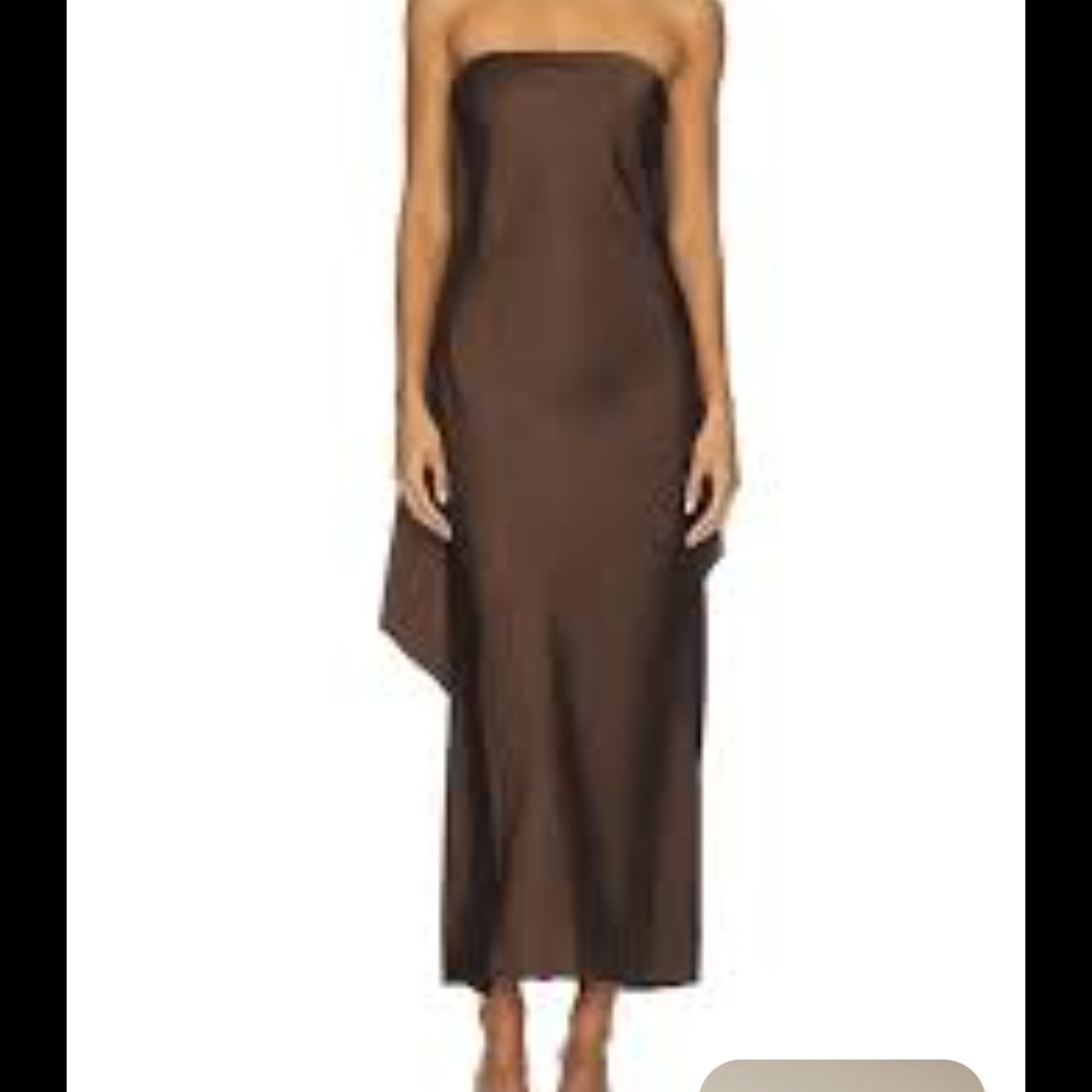 House of Harlow 1960 Chocolate Strapless Dress